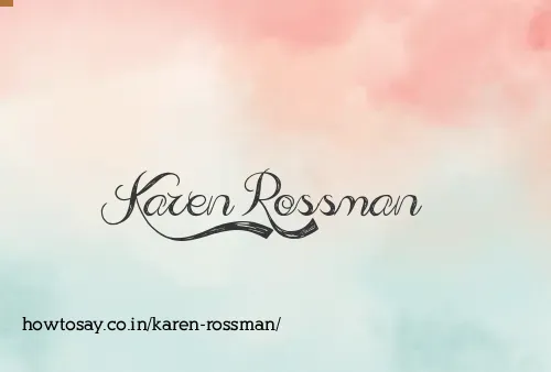 Karen Rossman