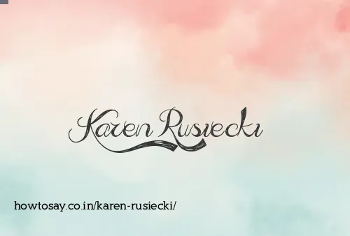 Karen Rusiecki