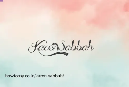 Karen Sabbah