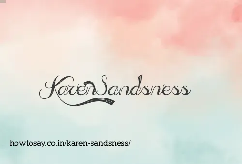 Karen Sandsness