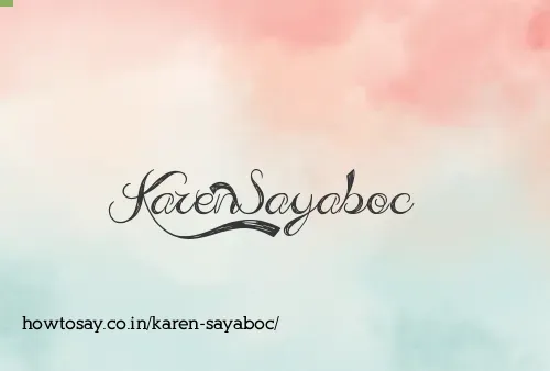 Karen Sayaboc