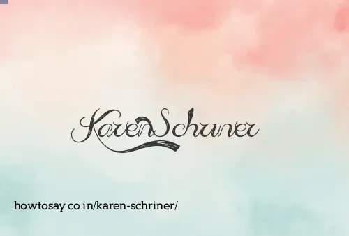 Karen Schriner