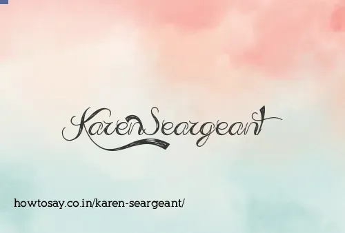 Karen Seargeant