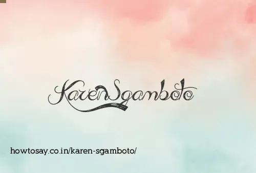 Karen Sgamboto