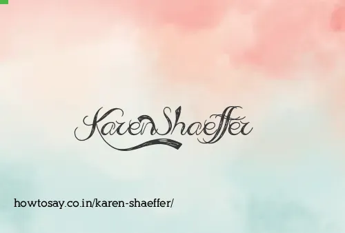 Karen Shaeffer