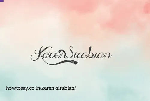 Karen Sirabian