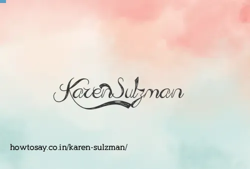 Karen Sulzman