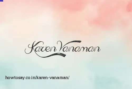 Karen Vanaman