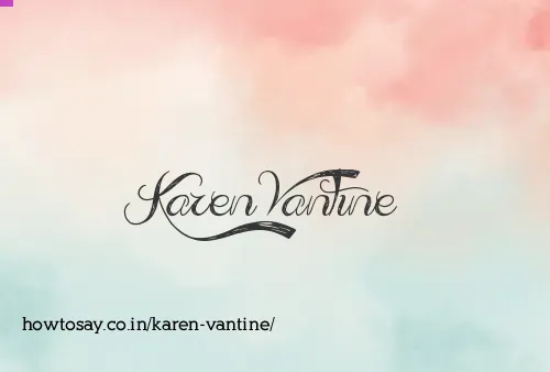 Karen Vantine