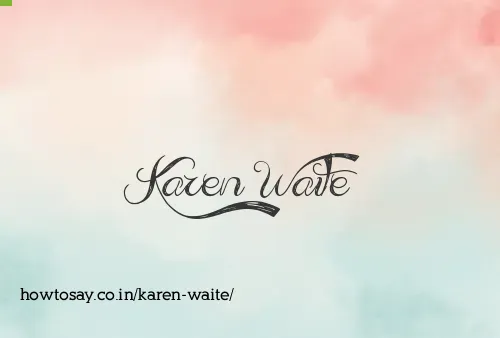 Karen Waite