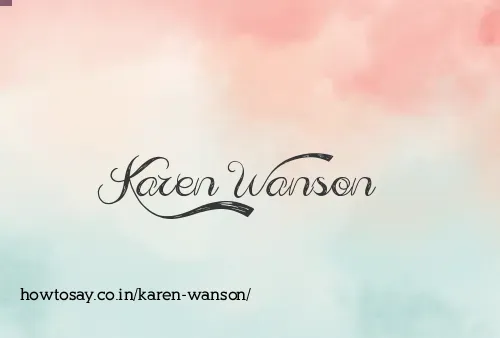 Karen Wanson