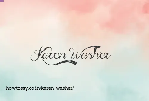 Karen Washer