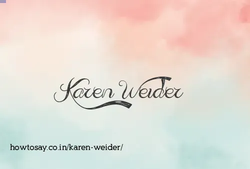 Karen Weider