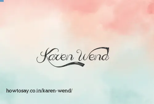 Karen Wend