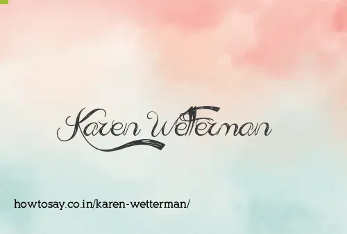 Karen Wetterman