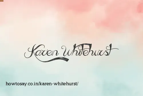 Karen Whitehurst