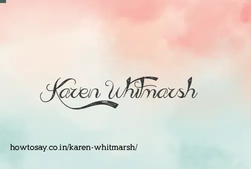 Karen Whitmarsh