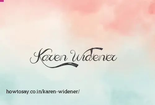 Karen Widener
