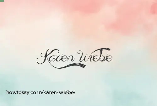 Karen Wiebe