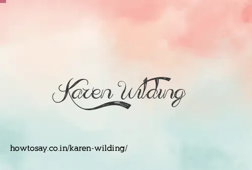 Karen Wilding