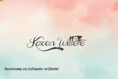 Karen Willette