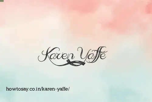Karen Yaffe