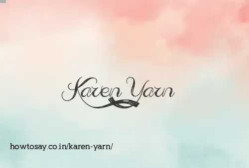 Karen Yarn