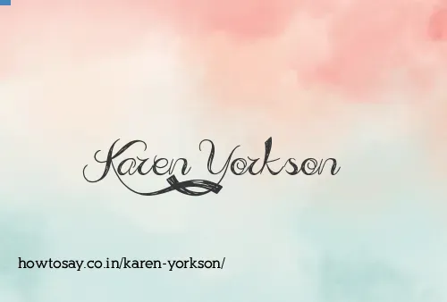 Karen Yorkson