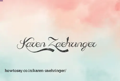 Karen Zaehringer