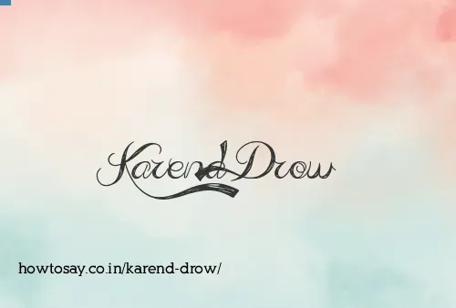 Karend Drow