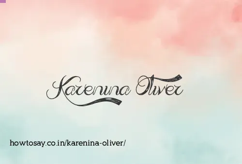Karenina Oliver