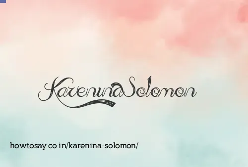 Karenina Solomon