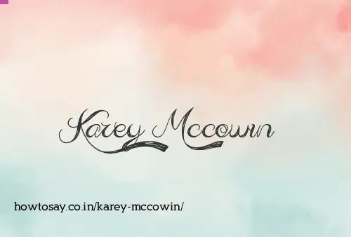 Karey Mccowin