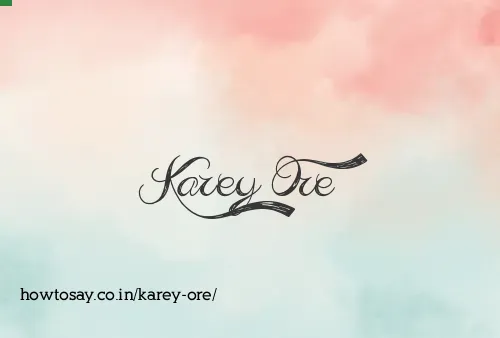 Karey Ore