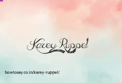 Karey Ruppel