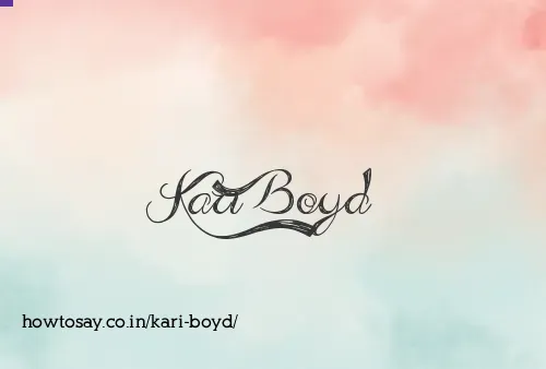 Kari Boyd