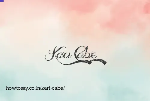 Kari Cabe