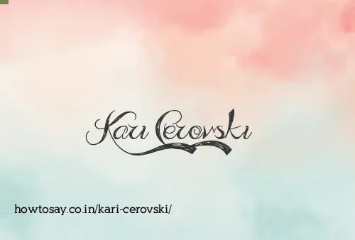 Kari Cerovski