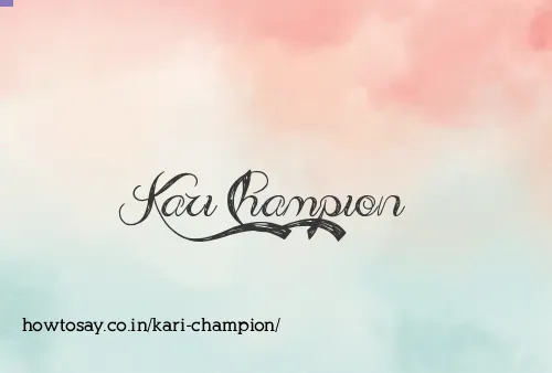 Kari Champion