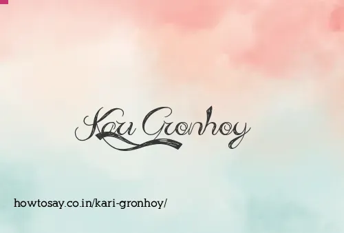 Kari Gronhoy