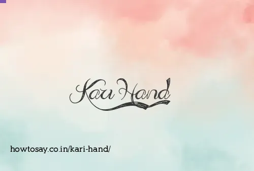 Kari Hand