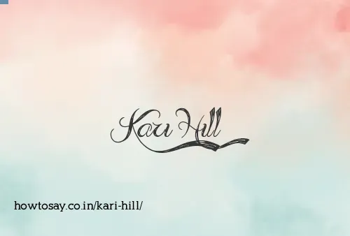 Kari Hill