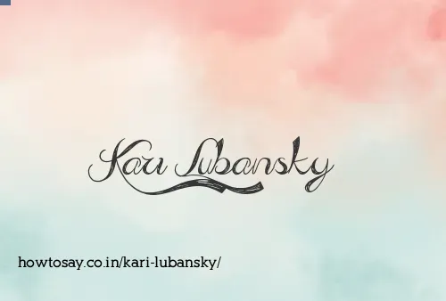 Kari Lubansky