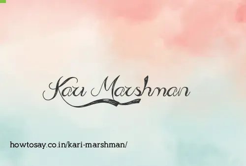Kari Marshman