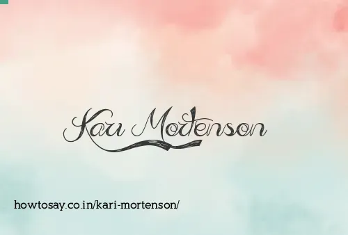 Kari Mortenson