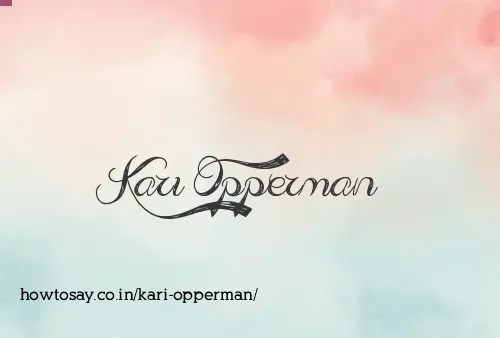 Kari Opperman