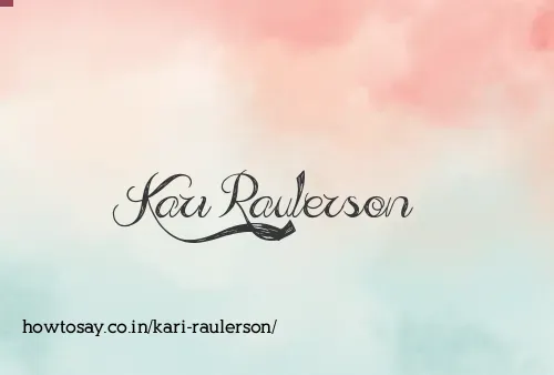 Kari Raulerson