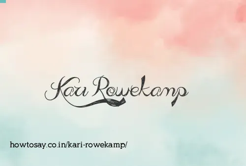 Kari Rowekamp