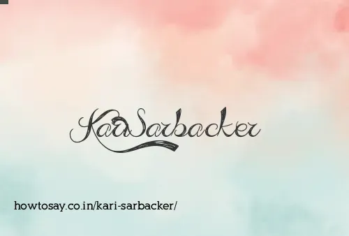 Kari Sarbacker