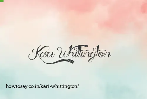 Kari Whittington